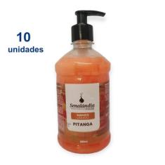 Kit 10 Sabonete Líquido Pitanga 500ml Senalândia - Envio Já, Rosa