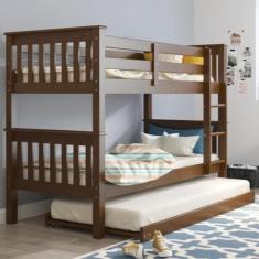 Treliche de Solteiro Madeira Maciça para Colchão 88 x 188 cm Multimóve