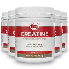 Kit 5 Creatina Monohidratada Creatine Vitafor Pote 300G