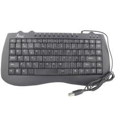 Teclado Mini Multimídia Knup KP-2008 USB - Preto