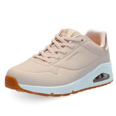 Skechers Tênis feminino Uno-Shimmer Away, Nude., 35
