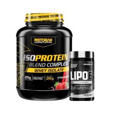 Kit Termogênico Lipo 6 Black - Nutrex + Whey Protein Iso Protein Blend Complex 2kg - Pretorian-Unissex