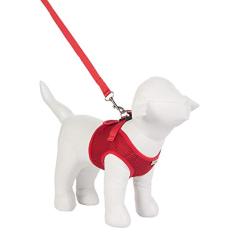 Peitoral Urban Puppy para Cães Colete Aerado Vermelho - Tamanho G