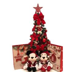 Árvore de Natal Completa Enfeites Pisca Led 1,20MT 100Galhos - MARPHI 