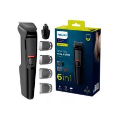 Aparador de Barba e Pelos Philips Multigroom Trimmer MG3711/15 Série 3