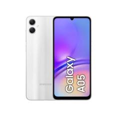 Smartphone Samsung Galaxy A05 128GB Prata 4G Octa-Core 4GB RAM 6,7 Câm