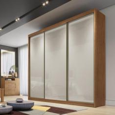 Guarda Roupa Casal MDF 3 Portas 6 Gavetas Montreal - Novo Horizonte, C