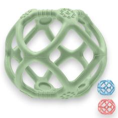 Mordedor Infantil Bola Em Silicone Texturas Flexivel