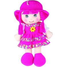 Boneca Maria Chiquinha Pano Bebê Criança Naninha Macia