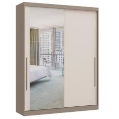 Guarda Roupa Modulado 2 Portas de Correr 2 Gavetas com Espelho Elegance Móveis Castro