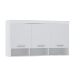 Armário Aéreo Maleiro Modulado 145cm 3 Portas Alpes Luciane Móveis