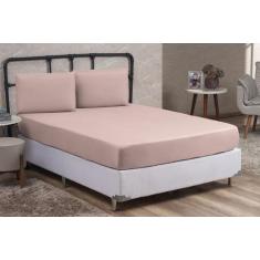 Jogo de Cama Box Solteiro 2 Peças Liso com Fronha Cama Beliche e Cama 