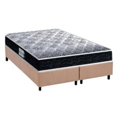 Cama Box Queen: Colchão Espuma Probel D33/Ep Advanced Tech1500 Plus + Base Crc Suede Clean(158X198)