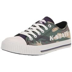 FOCO Tênis feminino NCAA Camo cano baixo lona tênis