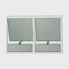 Janela de Alumínio Maxim-Ar 2 Seções 80x120cm Vidro Mini Boreal Plus Brimak