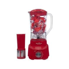 Liquidificador Britânia Diamante 800 - Vermelho com Filtro 4 Velocidad