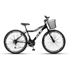 Bicicleta Aro 26 Alum Kls Sport Gold VBrake Mtb 21V Feminina-Feminino