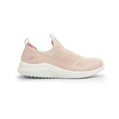 Tênis Skechers Ultra Flex 2.0 Pessêgo/ Branco-Feminino