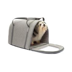 Bolsa Veneza para Cachorro e Gato Pet - Bichinho Chic, Cinza, P