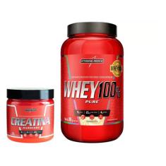 Creatina Mono-hidratada Integralmédica Hardcore - 300g + Whey Protein 