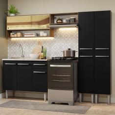 Armário de Cozinha Compacta 229cm com Pia Emilly Madesa 11
