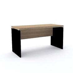 Mesa de Escritório Pé Painel Pe40 em Mdp 170 x 70 cm Cor Noce Naturalle Base Preta