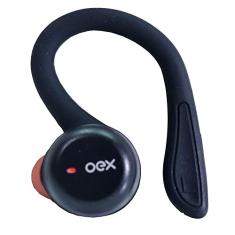 OEX Fone de Ouvido TWS Bluetooth 5.1 com 2 formas de uso Flex TWS21 - Preto com Laranja
