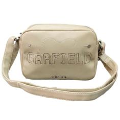 Bolsa Feminina Transversal Garfield Bege