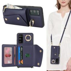 Lipvina Capa para Samsung Galaxy S20 FE com suporte para cartão e alça - bolso com zíper, alça transversal, suporte para cartão de crédito, anel de suporte, linda capa carteira de telefone para