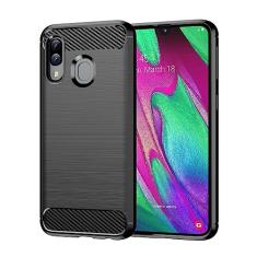 Capas para Samsung Galaxy A40.Caso básico,Botão de pressão flexível / 360 ° Proteção completa,Anti-fingerpirnts