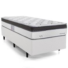 Cama Box de Solteiro Herval Lofty, Molas Ensacadas, 67x88x188 cm