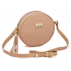 Bolsa Transversal Feminina Disco Redonda Redondinha Balada Luxo Espaço