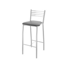 Banqueta Cozinha Cromada Milano Alta 70cm - Flape