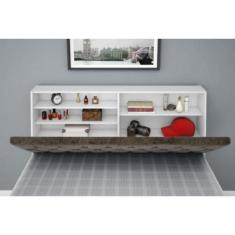 Cabeceira Box Casal Queen Isis Branco Com Capitonê Marrom