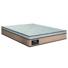 Colchão Casal Gazin Maximus Molas Ensacadas 138x188x24cm Cinza / Branco - Suporta até 120Kg por Pessoa