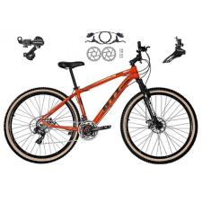 Bicicleta Aro 29 Gti Roma 21v Alumínio Freios a Disco Hidráulicos Câmbios Shimano Pneus Bege-Unissex