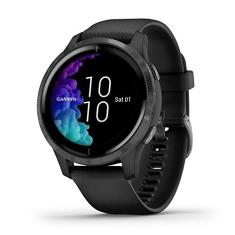 Garmin Smartwatch Venu 43mm Silicone Band, tela com toque brilhante