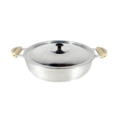 Frigideira Panela Alumínio Fundido Polida Alça Meia Lua 40cm