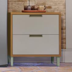 Balcão para Cozinha 1 Porta 1 Gaveta Imperatriz Nesher Móveis Freijó/Off White