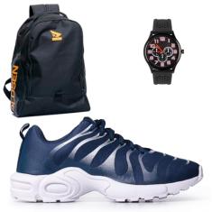 Oldsen Tênis Masculino Confortável Malhar corrida academia mochila relógio