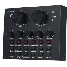 Mesa de Som Placa de Som V8 mixagem podcast estúdio áudio gravação