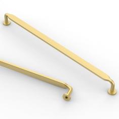 Asidrama Pacote com 10 puxadores de armário de cozinha dourados escovados de 254 mm, puxadores de armário de cozinha para puxadores de gaveta de armário