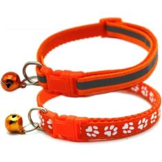 Coleira para cães XS com sino, pacote com 2 coleiras básicas e refletivas para gatos com sinos XXS Xs Pequenos cães de estimação, meninos, gatinhos pequenos, meninas, animal, pescoço 17-12 polegadas