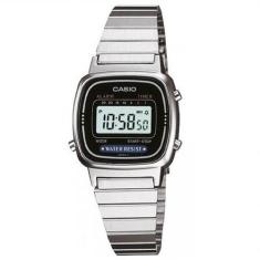 Relógio Feminino Casio Vintage La670Wa-1Df, Prata