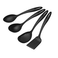 Jogo De Utensílios Tramontina Ability Em Nylon Preto 4 Peças