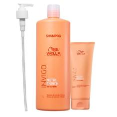 Kit Wella Professionals Invigo Nutri-Enrich Shampoo 1000ml + Condicion