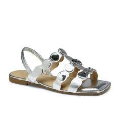 Sandália Dakota Rasteira - Feminina, Prata, 35