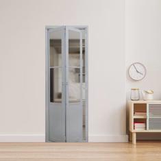 Porta Camarão Lambril com Vidro 210 X 90cm Linha 25 Lado Esquerdo Branco