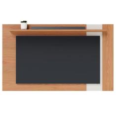 Painel para TV Até 70 Polegadas Leme 1 Prateleira Freijó/Off White Matte - Colibri