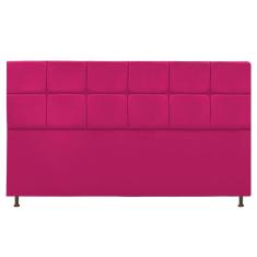 Cabeceira Estofada Damares 195 Cm King Size com Botonê Pink